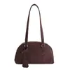 Bolsa de Mão Suede Retrô de Nicho Feminina 2025 Nova Grande Capacidade Versátil para o Dia a Dia Bolsa Tote de Ombro Único