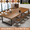 Mesa de conferencias de madera maciza, sencilla y moderna, mesa de tablero grande, escritorio grande para personal de capacitación y negociación, mesa larga y silla, banco de trabajo