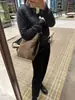 Bolsa de Lona Estilo Igual ao da Jennie Bolsa Tote de Grande Capacidade Bolsa Saco Estilo Preguiçoso Bolsa de Ombro Único Transversal Bolsa Grande para Mulheres Simples