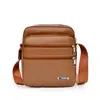 Bolso de Hombro Estilo Coreano de Cuero PU para Hombre de Nuevo Estilo Transfronterizo, Versátil para Viajes Diarios, Mochila Cruzada de Gran Capacidad para Negocios Casual de Hombre
