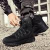 Botas de Trabajo para Hombre de Caña Media Zapatos para Montar en Motocicleta Uso en Todas las Estaciones Resistentes al Desgaste Versátiles Camping Entrenamiento Entrenamiento Militar Botas Tácticas Transfronterizo