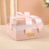 Caja de Regalo Acrílica Transparente Lujo Ligero Boda Lazo Caja de Regalo Caja de Regalo Festiva Caja de Regalo