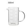 Taza medidora de vidrio con escala taza medidora suministros de cocina para hornear horno de microondas hogar celebridad de Internet Vaso de leche vaso de precipitados más