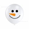 Paquete temático de copo de nieve transfronterizo decoración de fiesta set de fiesta de cumpleaños globo de látex impreso de 12 pulgadas
