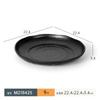 Vajilla de melamina A5 plato para olla caliente negro creativo plato para barbacoa barbacoa imitación porcelana plato rectangular para carne tazón comercial