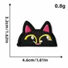 Patches de Bordado Computadorizado Patches de Desenho Animado Patches de Tecido Bordado Patches Termocolantes para Roupas Patches Adesivos Gato Gato Preto Diário Uso Diário