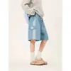 Pantalones Cortos Rectos Sueltos con Raya Lateral Estilo Americano para Hombre Verano 2024 Nuevos Casual Deportivos Nacionales Tendencia Ropa de Trabajo