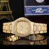 Comercio Exterior Aliexpress Reloj de Cuarzo de Moda con Incrustaciones de Diamantes Reloj de Mujer Europeo y Americano Totalmente Cubierto de Diamantes Impermeable