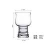 Taza de Cerveza Artesanal Vaso de Cristal Transparente Taza de Cerveza de Barril Vaso de Vino de Bar Copa para Vino Extranjero Copa para Enjuague Bucal Casera Vaso Soplado para Agua