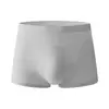 Venta al por mayor de Ropa Interior para Hombre Huajielong de Seda Helada Texturizada de Color Sólido, Calzoncillos tipo Bóxer para Hombre Transpirables de Talle Medio y Tallas Grandes, Disponibles para Dropshipping