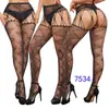 Medias de Rejilla con Tirantes Transfronterizas Alta Elasticidad Pantimedias Sexy sin Entrepierna Malla Fina para Mujer 7528 Tentación Sexy