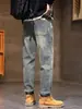 Jeans de Alta Gama 2025 Nuevos para Hombre Marca de Moda Rectos Sueltos Retro Americano Versátiles Pantalones Largos Estilo Popular para Hombre