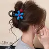 Pinza para el pelo coreana para mujer, pinza de tiburón de estilo simple, pasador de alta gama, pinza para la parte trasera de la cabeza, pinza de hueso de dragón con lunares