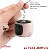 Amazon Transfronterizo Llavero Acrílico de Altavoz Plano Lindo 2D Decoración para Llaves de Coche y Bolsa Regalo Pequeño