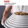 Plato para Comida Rápida A5 Imitación Porcelana, Vajilla Redonda Específica para Restaurante y Hotel, Plato Creativo, Plato Profundo de Plástico Comercial para Salteados