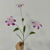 Fábrica de Flores Preferencial Transfronteiriça Flor Única 3 Flores Lírio Pequeno Jardim Falso Cenário de Engenharia Florestal Arranjo de Flores DIY