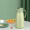 Botella de Termo Aislada para Uso Doméstico de Gran Capacidad, Termo Inteligente Tipo Pulsador para Dormitorio Estudiantil, Botella para Agua Hirviendo, Botella Portátil para Té