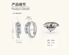 Comercio Exterior Al por Mayor Pendientes Personalizados para Hombre y Mujer Plata de Ley S925 Color D Pendientes de Moissanita Diseño Geométrico Estilo Elegante y Sencillo