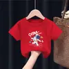 2091 Ropa Infantil Camiseta 100% Algodón Traje Verano Pantalones Cortos Niños Niños Medianos y Grandes Camiseta Base