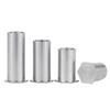 Yishenglong Pernos Remachables para Agujero Ciego de Acero Inoxidable Tuercas Remachables Placa de Presión Hexagonal Rosca Bsos-M3M4