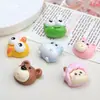 Accesorios de Resina DIY de Dibujos Animados Joyería Cabeza de Animal Linda Pegamento de Crema Pasador Funda de Teléfono Móvil Hebilla de Zapato Llavero Colgante