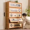 Armário de Sapatos para Entrada de Casa, Sapateira de Grande Capacidade para Hall de Entrada, Solução de Armazenamento Simples em Madeira Maciça para Interior, Economia de Espaço