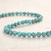 Cuentas Redondas Turquesa Azul Lago Cuentas Sueltas Sintéticas Pulsera DIY Collar Accesorios de Joyería Cuentas al por Mayor Suministro Transfronterizo