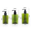 Frasco pet para shampoo com pump, frasco de plástico para álcool em gel, frasco vazio quadrado para gel de banho 100/200/280ml, frasco quadrado para loção