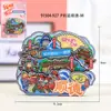 Ímãs de Geladeira Magnéticos de Madeira Série Shunde 3D - Atrações Turísticas Populares da Cidade Lembranças Culturais e Criativas com Frete Grátis