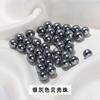 Cuentas de joyería Jingde con medio agujero, accesorios de joyería para bricolaje, pendientes de perlas de concha de color, accesorios al por mayor