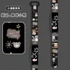 Nuevo Reloj LED con Estampado de Chica Fresca Pequeña, Sencillo, Tinta, Impermeable, Dibujos Animados, Deportivo, Luminoso, Pulsera de Reloj Digital