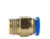 Mangueira de cobre tubo de ar conector rápido pneumático PC8-02 conector pneumático reto conector de engate rápido componente pneumático de 6mm