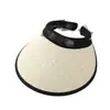 Sombrero de Rafia para Mujer Sombrero de Sol de Verano Protección Solar Anti-UV Ala Ancha Cubre Rostro Sombrero de Sol Sombrero de Playa Parasol Sombrero de Paja