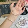 Pulseira de Cristal Natural 4mm Círculo Único de Verão para Mulheres, Pérola de Água Doce Natural, Ametista, Água-Marinha Pulseira para Festa de Estudantes