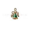 Colgante BA-49 Campana de Gota de Aceite Navideña Caja de Regalo Navideña Pulsera DIY Collar Llavero Colgante Accesorios de Joyería
