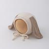 Chapéu de Bebê Fofo com Orelhas Longas e Design de Cadarço, Chapéu à Prova de Vento, Gorro de Bebê, Chapéu de Algodão para Bebês com Proteção de Orelhas para Primavera e Outono