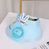 Sombrero protector solar para niños, de verano, para mujer, con parte superior vacía y protección UV, transpirable, con dibujos animados
