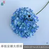 Hortênsia Anna de haste única, hortênsia grande fresca, flores artificiais para arranjos de chão de casamento, adereços de fotografia, flores decorativas de seda