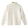 Suéter de Cachemir de Punto Fino Cálido de Cuello Alto Nuevo para Niños Otoño e Invierno Suéter de Color Puro Unisex para Niños Capa Base Versátil