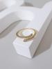 Anillo abierto en forma de serpiente con micro diamantes incrustados, anillo de diseño de alta gama, Corea del Sur, moda, lujo ligero, exquisito, ajustable, anillo de cola para mujer