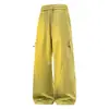 Pantalones casuales de pierna ancha, sencillos, de alta gama, a la moda, amigables con la piel, cómodos al tacto, textura suave, corte holgado, pantalones largos adelgazantes, disponibles en stock
