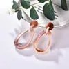 Pendientes Acrílicos Versátiles de Lujo Ligero, Pendientes de Aro Geométricos de Color Contrastante, Accesorios para Mujer Estilo Coreano Diseño de Nicho Venta al por Mayor