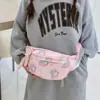 Bolsa Peitoral Infantil Fashion Desenho Animado 2025 Nova Bolsa de Armazenamento de Nylon para Meninas Bolsa Pequena Transversal de Viagem com Estampa de Desenho Animado