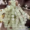 Pulsera de Cubos de Azúcar de Jade Natural al por Mayor Accesorios de Joyería de Cubos de Azúcar Cuentas Sueltas de Cubos de Azúcar