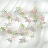 K Novo Modelo 3 Flores Orquídea Artificial Grampo de Cabelo Flor Chapéu de Formatura Coroa de Flores Acessórios de Chapéu Materiais Arte Floral
