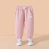 Pantalones Casuales de Otoño para Niñas Classic Teddy Pantalones Deportivos Waffle para Niñas Pantalones de Bebé Pantalones para Niños Pantalones para Niñas