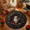 Promoção Quente Tapete Redondo do Papai Noel Decoração de Cena de Festival Interna Externa Tapete de Chão Etiquetagem Amazon Transfronteiriça Dropshipping