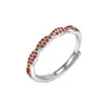 Nuevo anillo de cuerda retorcida europeo y americano para mujer, moderno y versátil, anillo abierto de nudo de bruja de nicho con diseño único