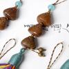 Yiming Xianyuan Sándalo Lindo Colgante Cadena para Teléfono Móvil Llavero para Niñas Bolsita de Aromas Colgante Pequeño Gran Regalo