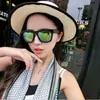 8235 Gafas Estrella de Pimienta Li Yifeng Gafas de Sol Negras Gafas de Sol Reflectantes Retro Gafas de Sapo para Hombres y Mujeres
